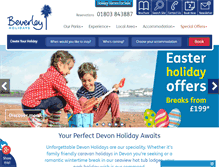 Tablet Screenshot of beverley-holidays.co.uk